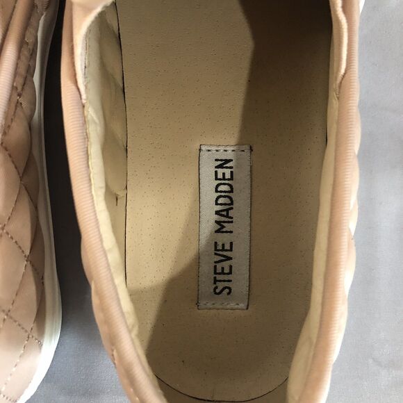 Steve Madden Womens Slip On Sneaker Pink Rose Quilted Size 7.5 - Picture 4 of 7